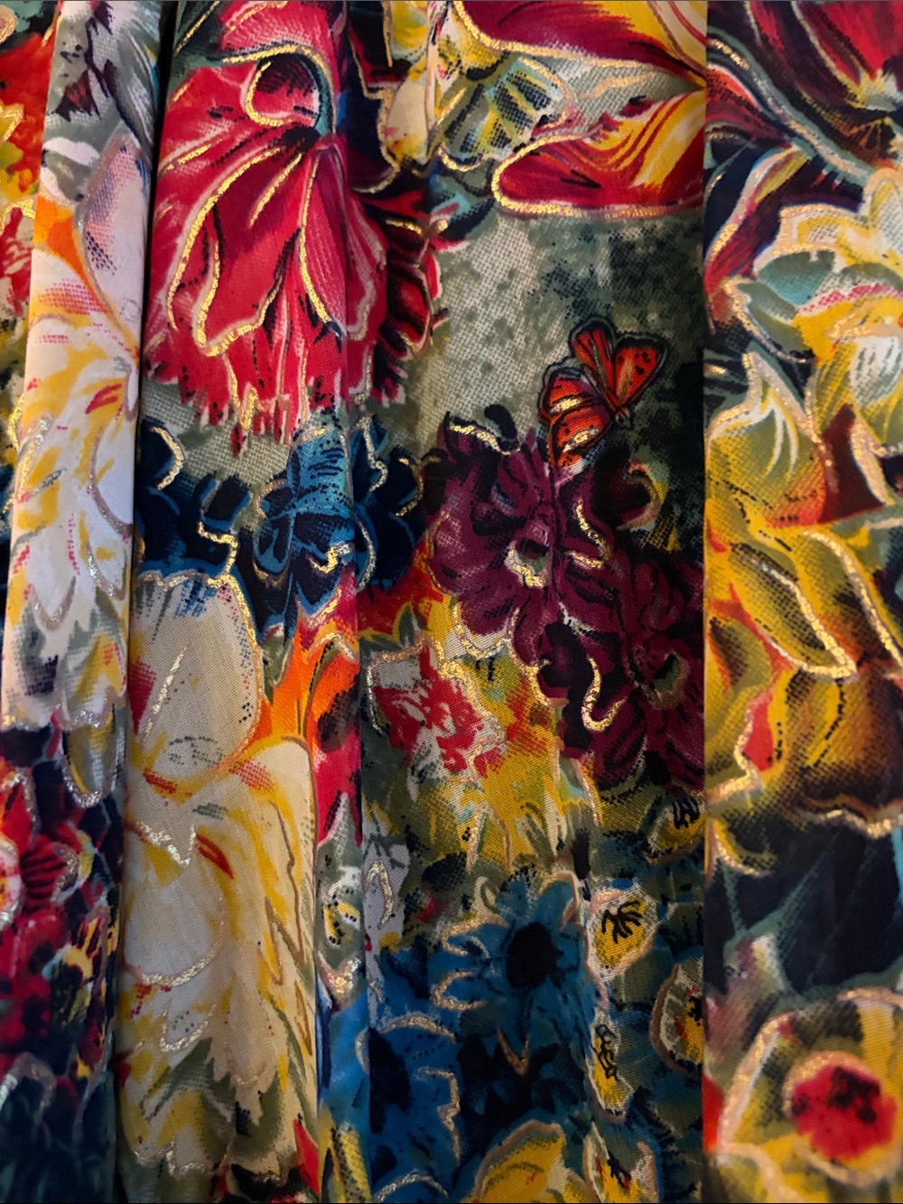 Floral Multicolor Maxi Skirt - Picture 5 of 7